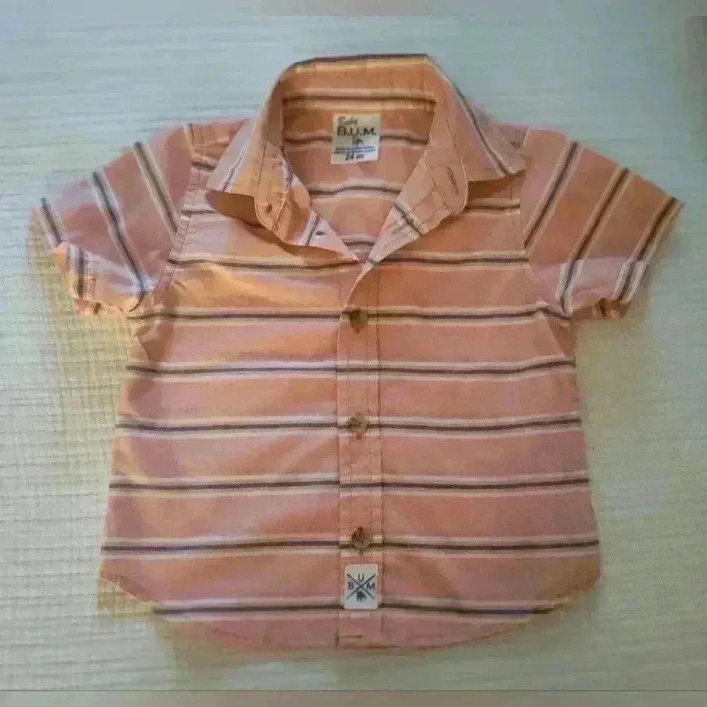 Baby B.U.M. | short sleeve | button down shirt | size 24 month | baby